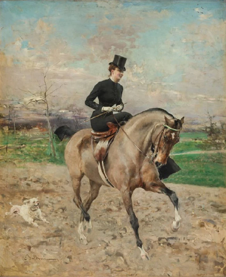 L'amazzone (Alice Regnault a cavallo) - Villa Reale, Milano